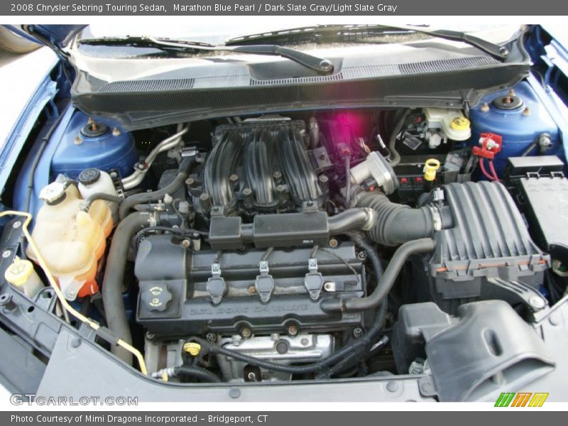 Marathon Blue Pearl / Dark Slate Gray/Light Slate Gray 2008 Chrysler Sebring Touring Sedan