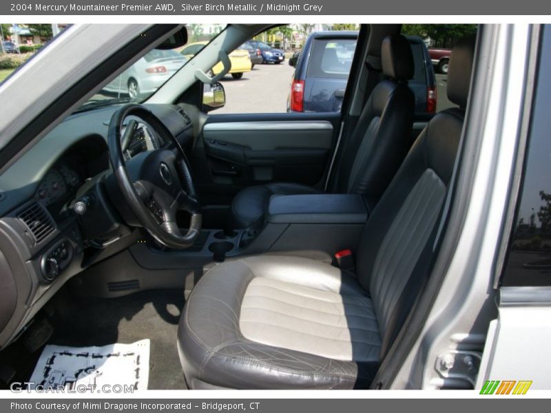 Silver Birch Metallic / Midnight Grey 2004 Mercury Mountaineer Premier AWD