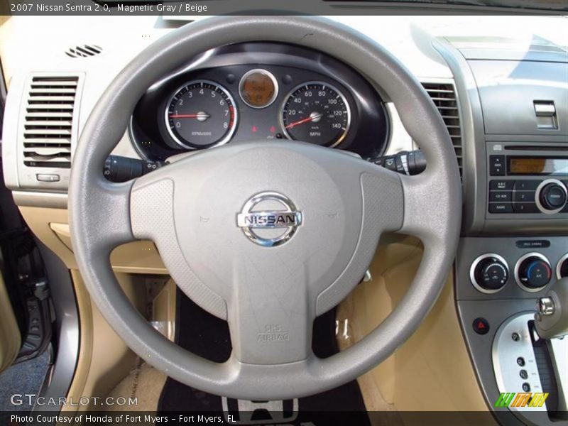Magnetic Gray / Beige 2007 Nissan Sentra 2.0