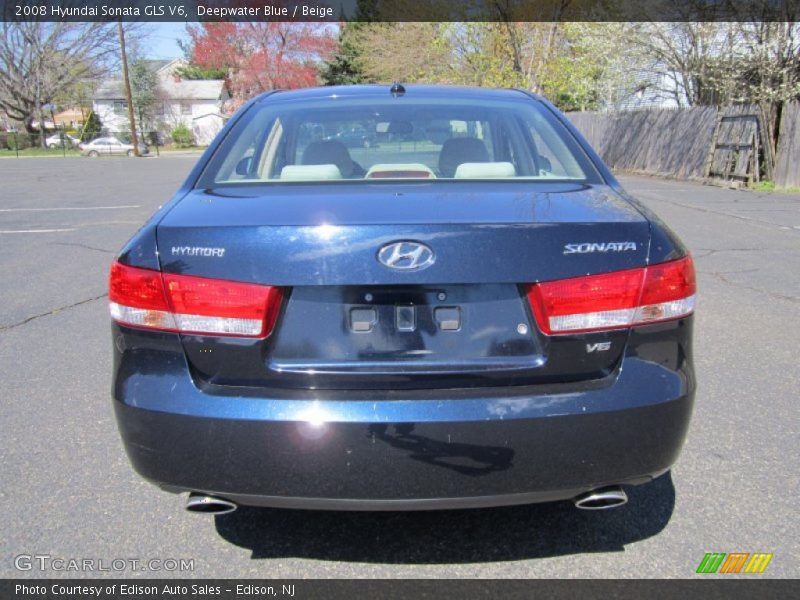 Deepwater Blue / Beige 2008 Hyundai Sonata GLS V6