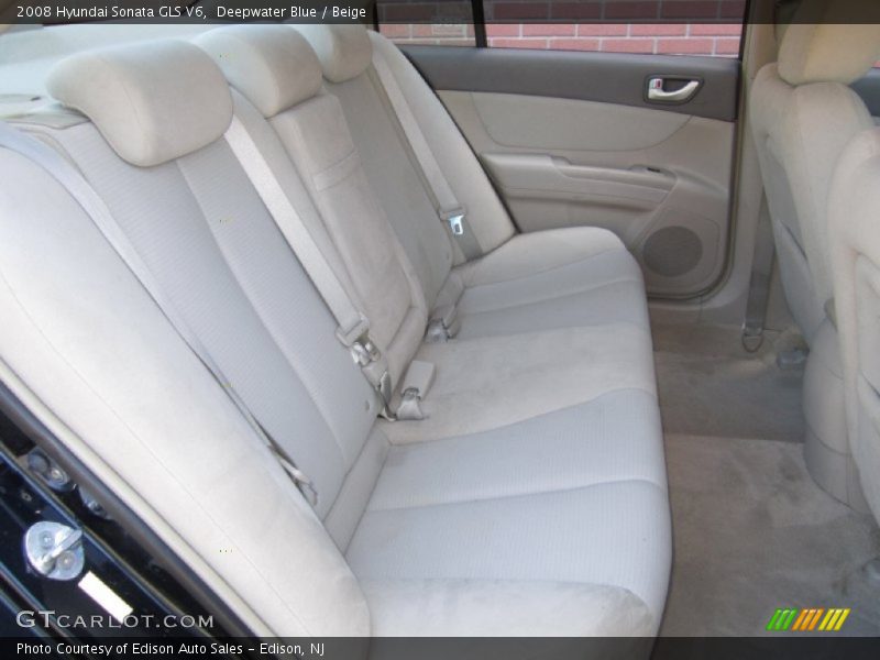 Deepwater Blue / Beige 2008 Hyundai Sonata GLS V6