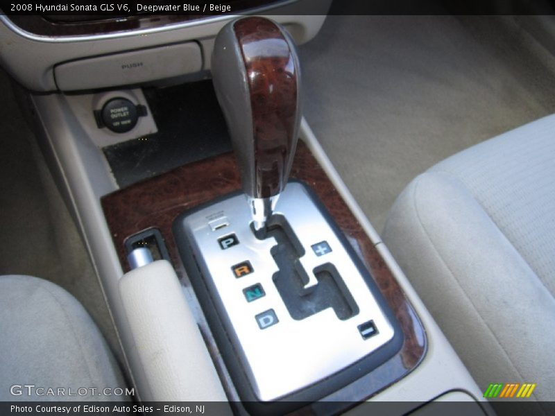 Deepwater Blue / Beige 2008 Hyundai Sonata GLS V6