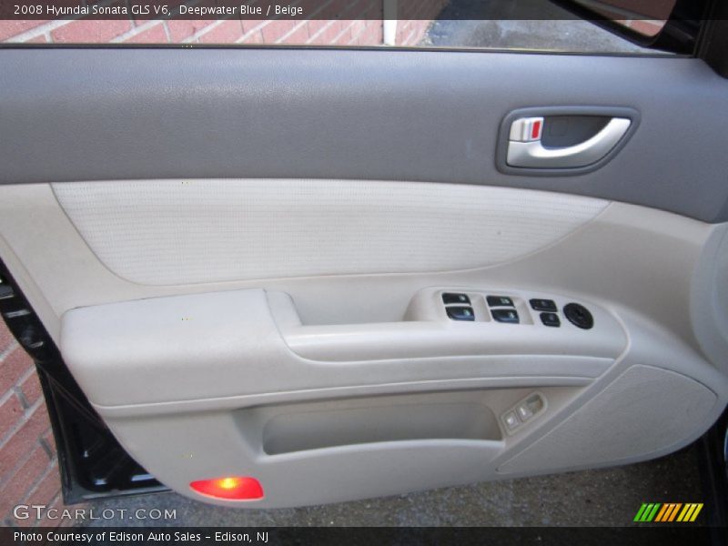 Deepwater Blue / Beige 2008 Hyundai Sonata GLS V6