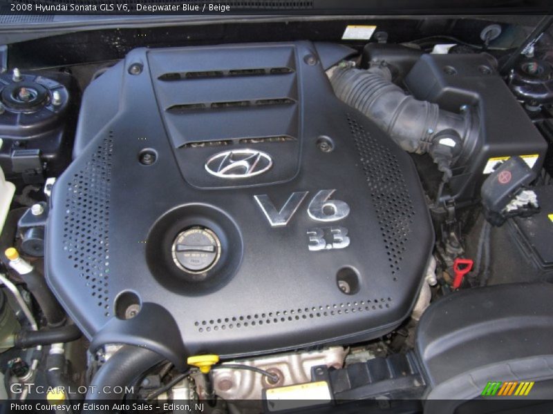 Deepwater Blue / Beige 2008 Hyundai Sonata GLS V6