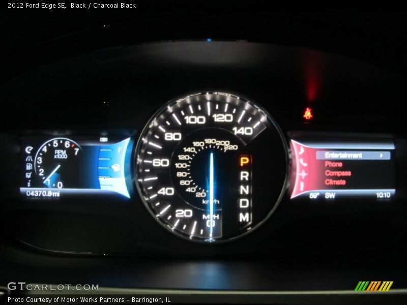 Black / Charcoal Black 2012 Ford Edge SE