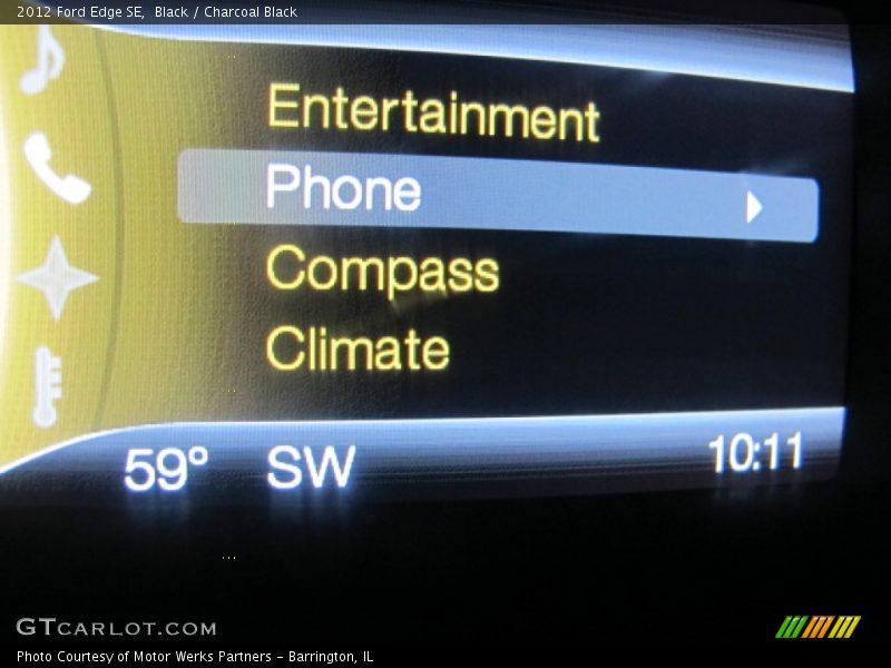 Black / Charcoal Black 2012 Ford Edge SE