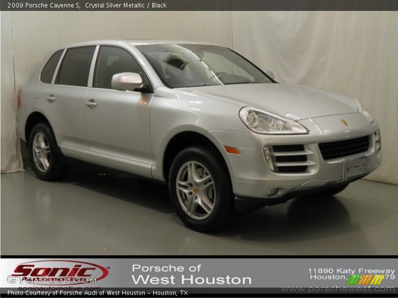 Crystal Silver Metallic / Black 2009 Porsche Cayenne S