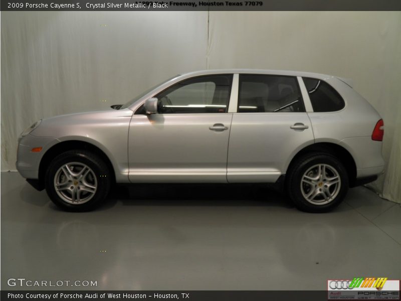 Crystal Silver Metallic / Black 2009 Porsche Cayenne S
