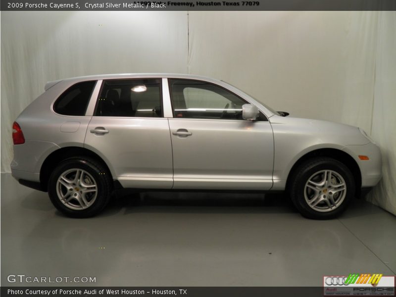 Crystal Silver Metallic / Black 2009 Porsche Cayenne S