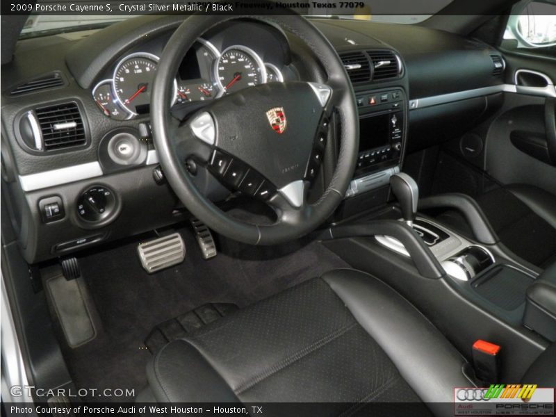 Crystal Silver Metallic / Black 2009 Porsche Cayenne S