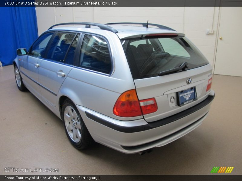 Titanium Silver Metallic / Black 2003 BMW 3 Series 325i Wagon