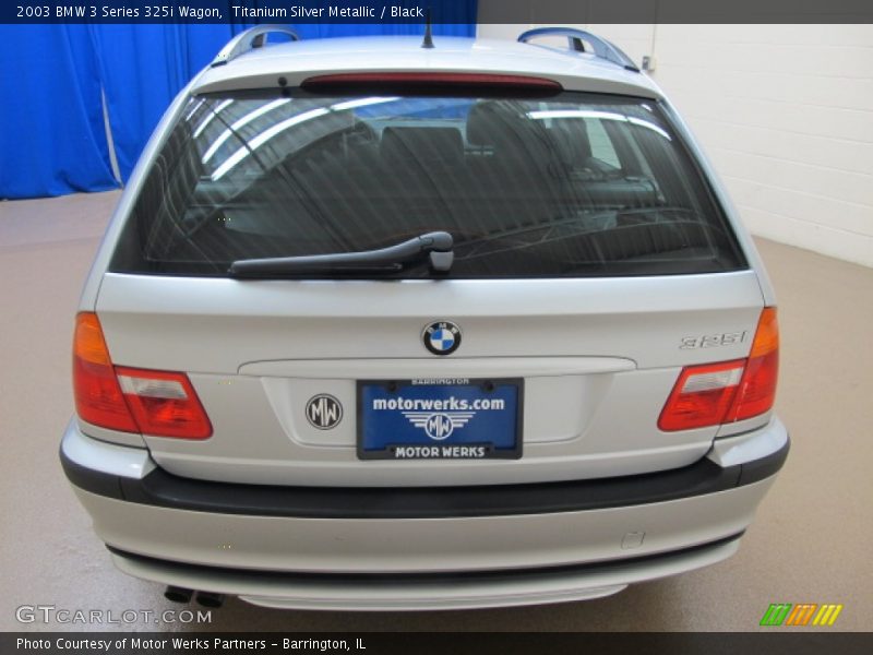 Titanium Silver Metallic / Black 2003 BMW 3 Series 325i Wagon