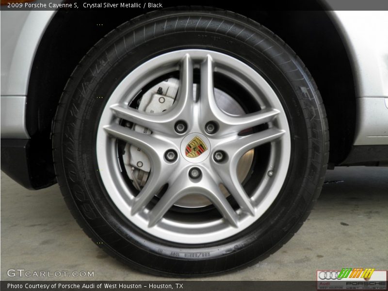 Crystal Silver Metallic / Black 2009 Porsche Cayenne S