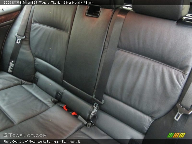 Titanium Silver Metallic / Black 2003 BMW 3 Series 325i Wagon