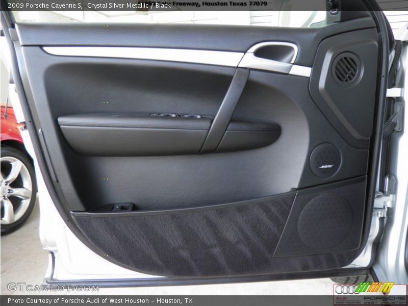 Crystal Silver Metallic / Black 2009 Porsche Cayenne S