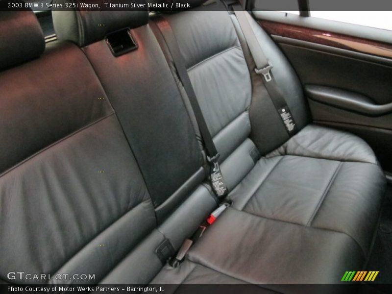 Titanium Silver Metallic / Black 2003 BMW 3 Series 325i Wagon
