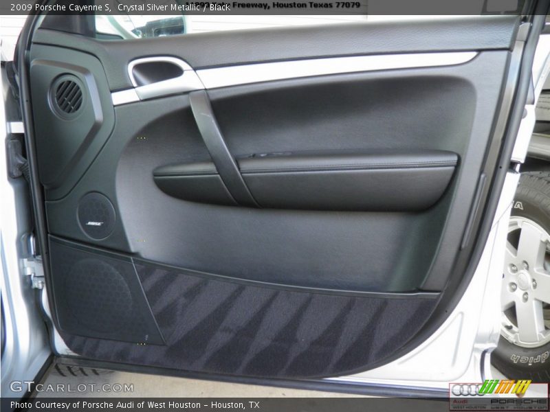 Crystal Silver Metallic / Black 2009 Porsche Cayenne S