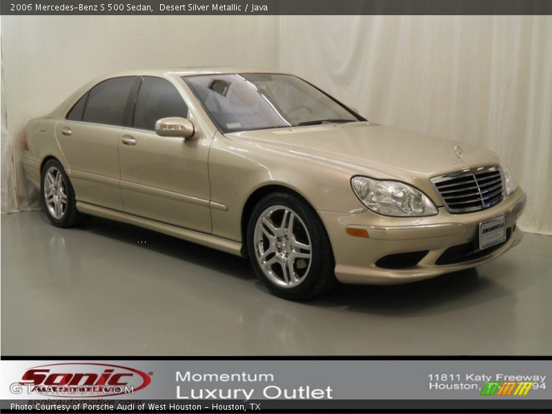 Desert Silver Metallic / Java 2006 Mercedes-Benz S 500 Sedan