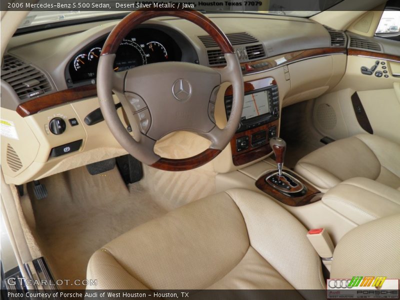 Desert Silver Metallic / Java 2006 Mercedes-Benz S 500 Sedan