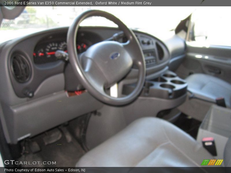 Oxford White / Medium Flint Grey 2006 Ford E Series Van E350 Commercial Extended