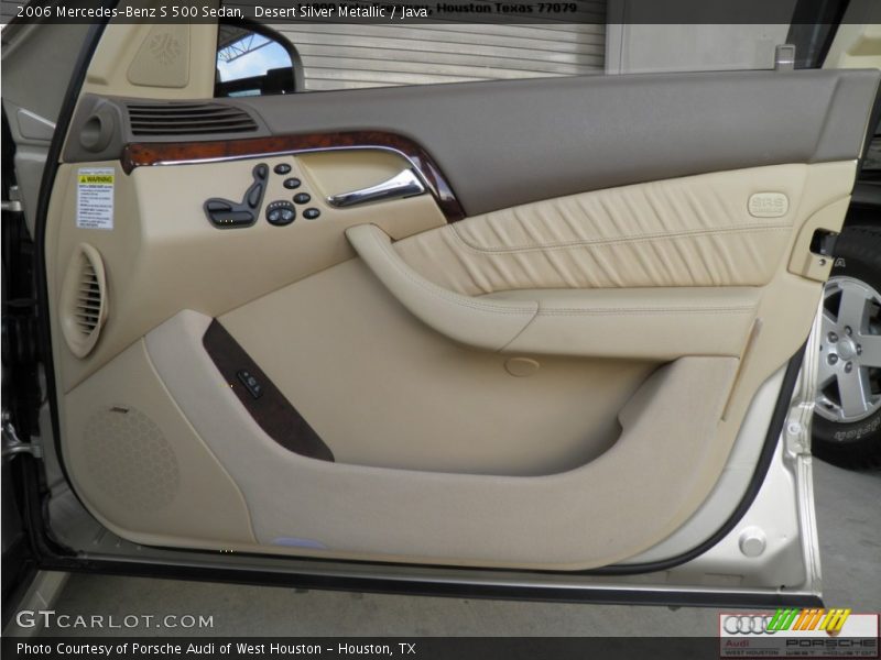 Desert Silver Metallic / Java 2006 Mercedes-Benz S 500 Sedan