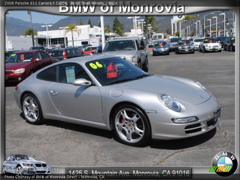 Arctic Silver Metallic / Black 2006 Porsche 911 Carrera S Coupe