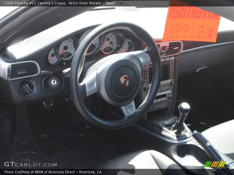Arctic Silver Metallic / Black 2006 Porsche 911 Carrera S Coupe