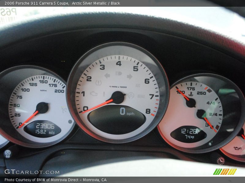 Arctic Silver Metallic / Black 2006 Porsche 911 Carrera S Coupe