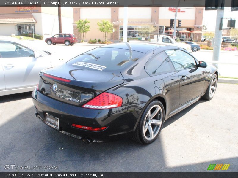 Jet Black / Black Dakota Leather 2009 BMW 6 Series 650i Coupe