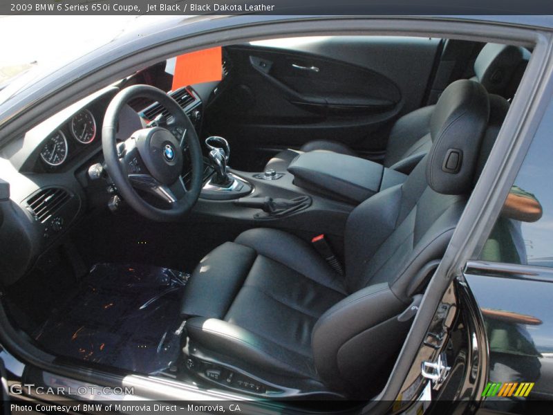 Jet Black / Black Dakota Leather 2009 BMW 6 Series 650i Coupe