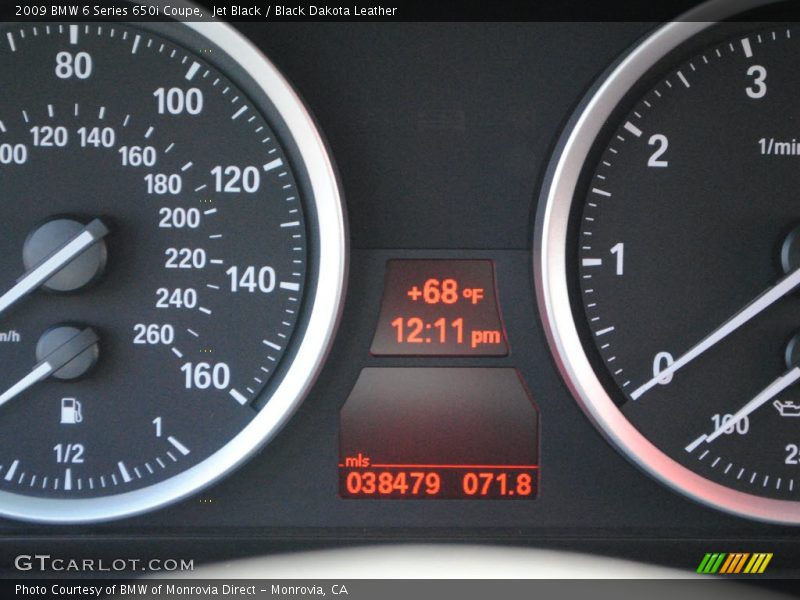 Jet Black / Black Dakota Leather 2009 BMW 6 Series 650i Coupe