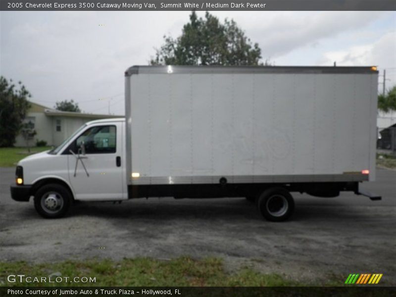Summit White / Medium Dark Pewter 2005 Chevrolet Express 3500 Cutaway Moving Van