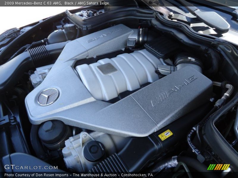 Black / AMG Sahara Beige 2009 Mercedes-Benz C 63 AMG