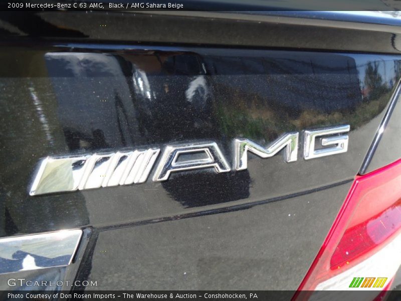 Black / AMG Sahara Beige 2009 Mercedes-Benz C 63 AMG