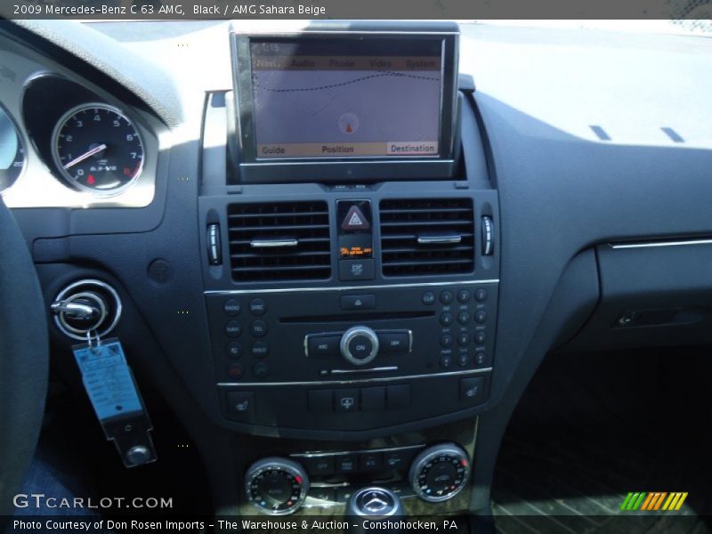 Black / AMG Sahara Beige 2009 Mercedes-Benz C 63 AMG