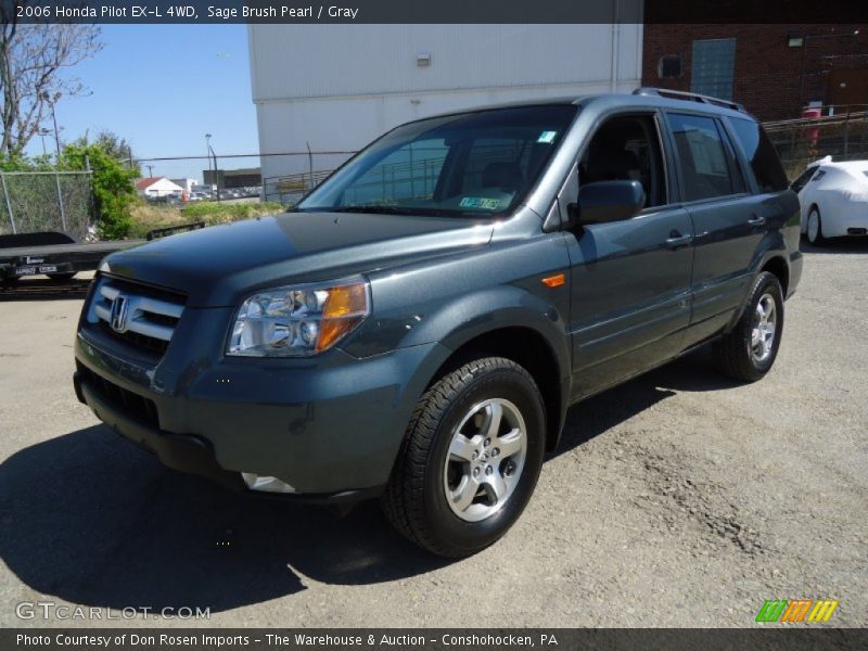 Sage Brush Pearl / Gray 2006 Honda Pilot EX-L 4WD