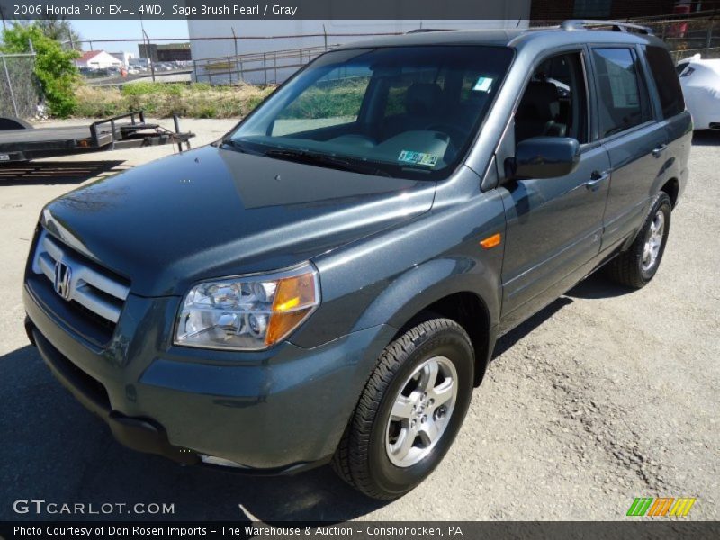 Sage Brush Pearl / Gray 2006 Honda Pilot EX-L 4WD