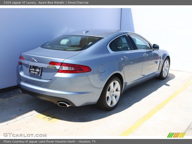 Azure Blue Metallic / Dove/Charcoal 2009 Jaguar XF Luxury