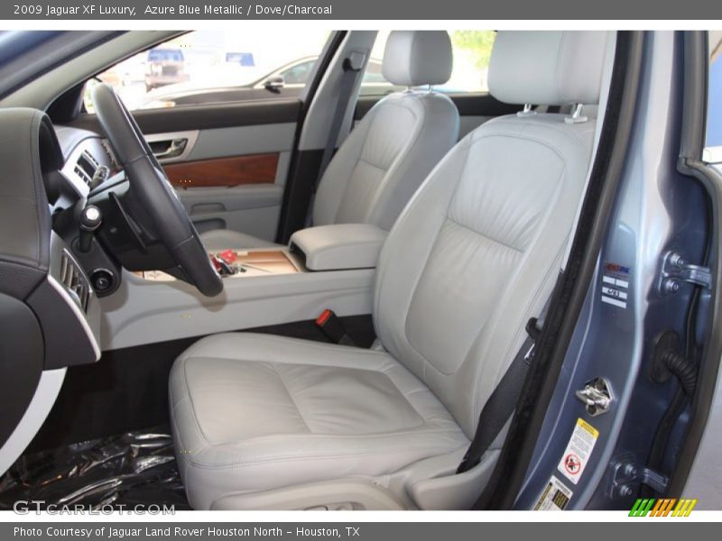 Azure Blue Metallic / Dove/Charcoal 2009 Jaguar XF Luxury