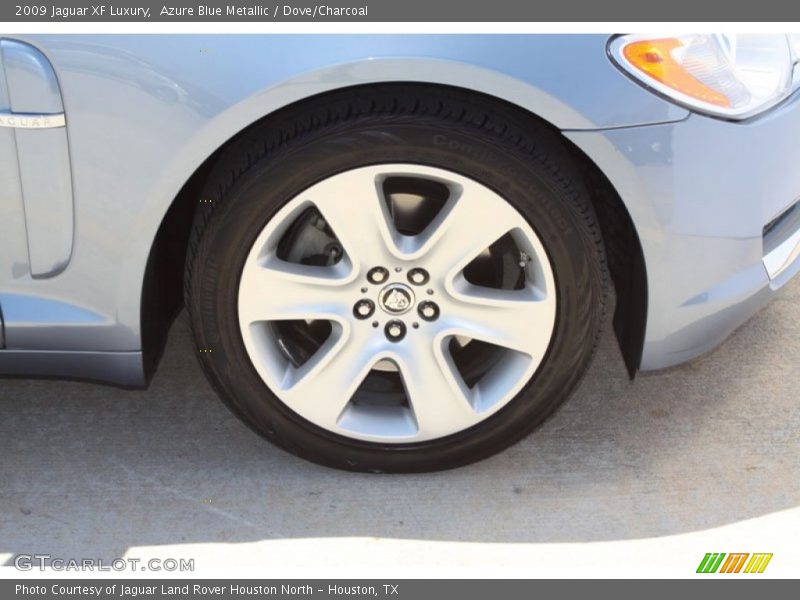 Azure Blue Metallic / Dove/Charcoal 2009 Jaguar XF Luxury
