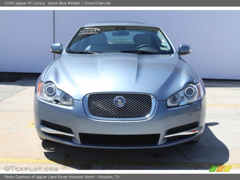 Azure Blue Metallic / Dove/Charcoal 2009 Jaguar XF Luxury