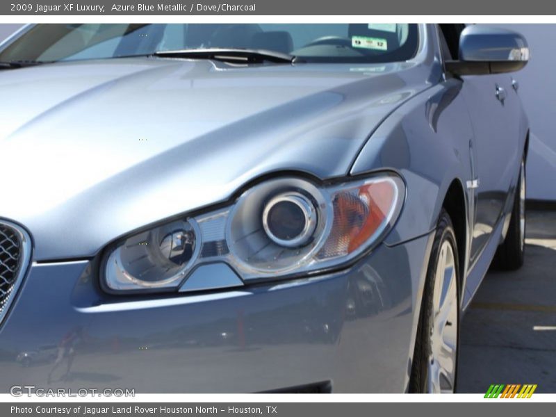 Azure Blue Metallic / Dove/Charcoal 2009 Jaguar XF Luxury