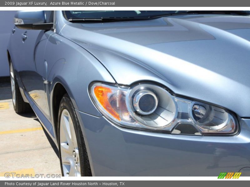 Azure Blue Metallic / Dove/Charcoal 2009 Jaguar XF Luxury