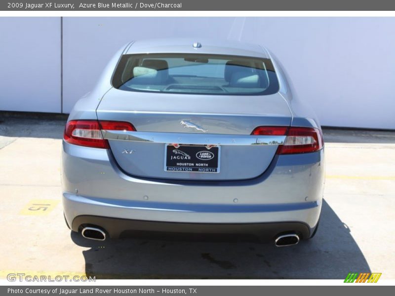 Azure Blue Metallic / Dove/Charcoal 2009 Jaguar XF Luxury