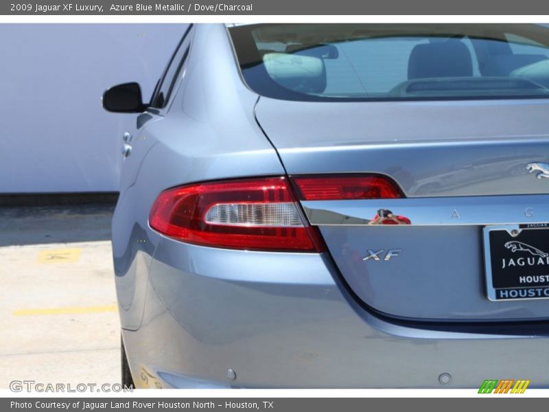 Azure Blue Metallic / Dove/Charcoal 2009 Jaguar XF Luxury