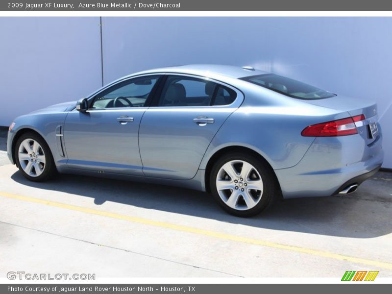 Azure Blue Metallic / Dove/Charcoal 2009 Jaguar XF Luxury
