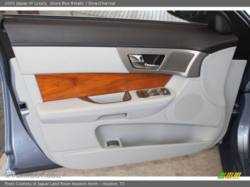 Azure Blue Metallic / Dove/Charcoal 2009 Jaguar XF Luxury