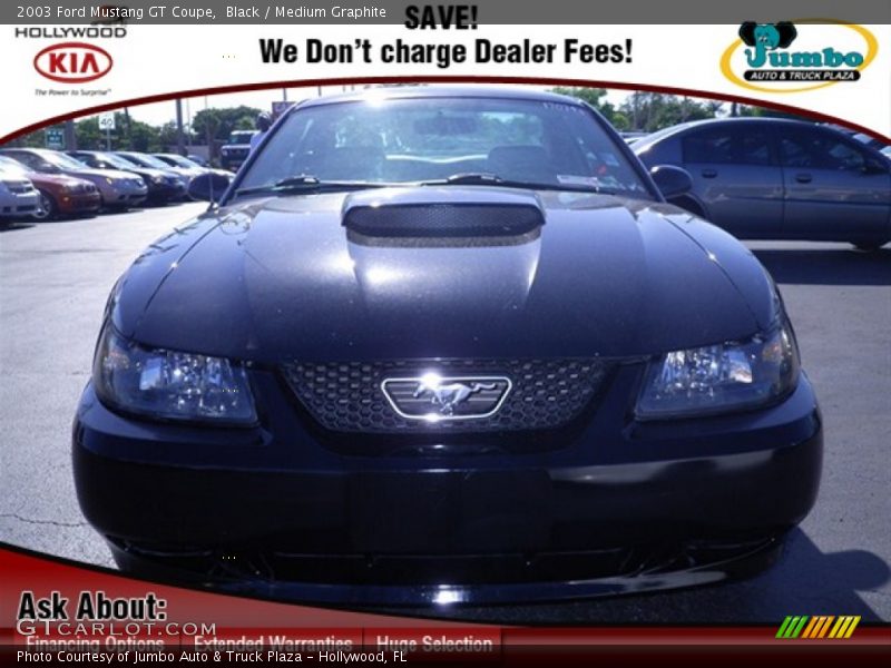 Black / Medium Graphite 2003 Ford Mustang GT Coupe