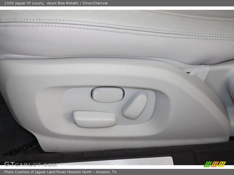 Azure Blue Metallic / Dove/Charcoal 2009 Jaguar XF Luxury