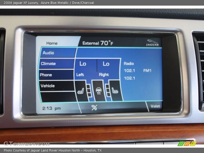 Azure Blue Metallic / Dove/Charcoal 2009 Jaguar XF Luxury